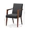 Baxton Studio Andrea Mid-Century Modern Dark Grey Upholstered Wooden Armchair, PK2 137-7365 - alternate 5